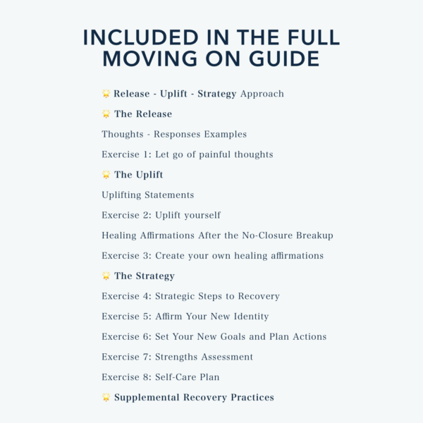 FREE Moving On Guide and Work Book | Excerpt - Image 5